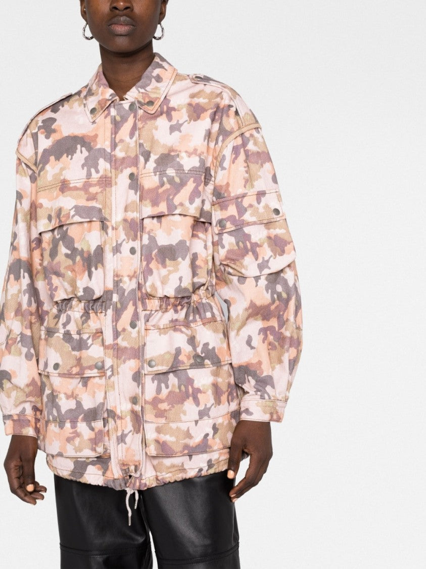 Isabel Marant Elize Camouflage-Print Cotton Jacket