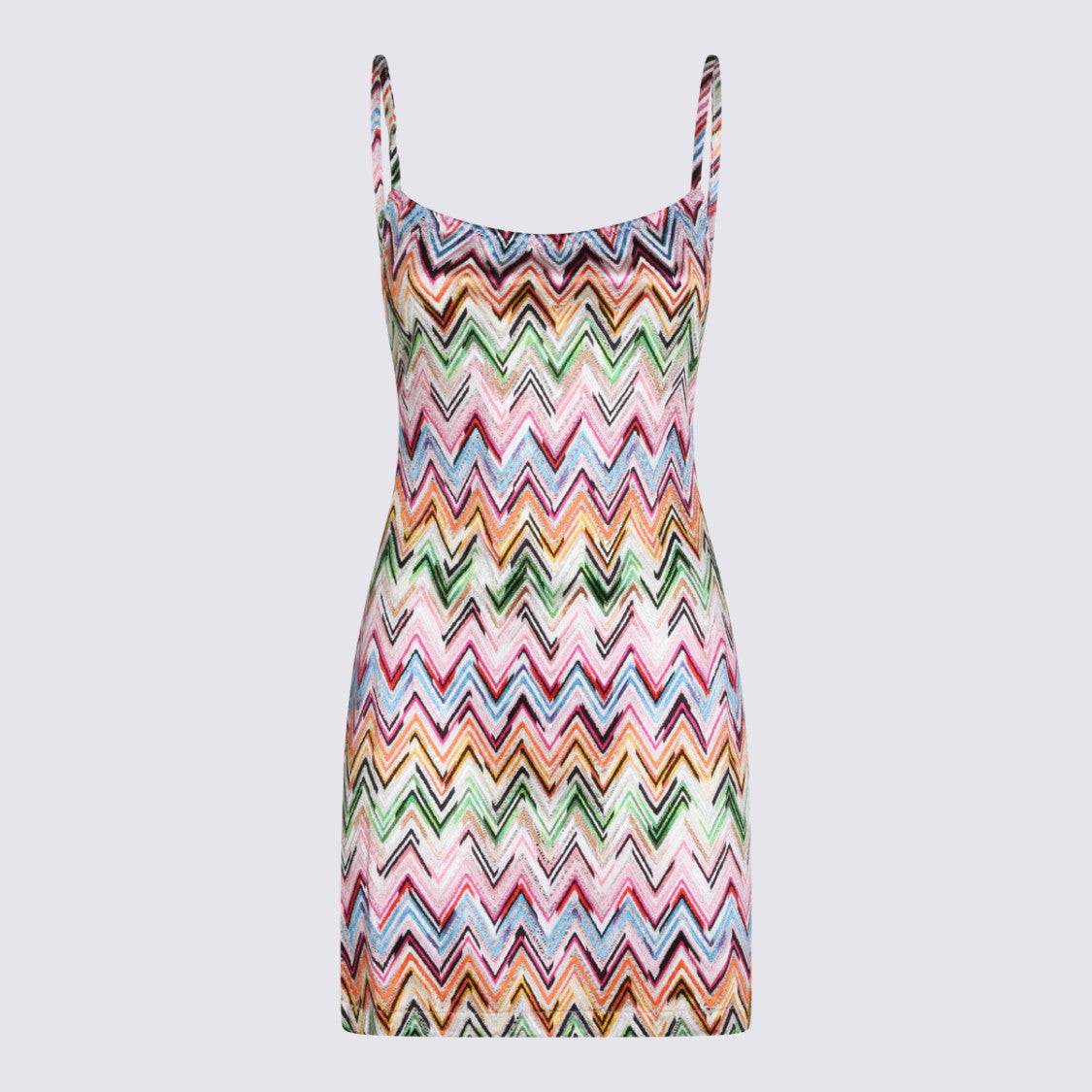 Missoni Playful Zigzag Pattern Fitted Mini Dress
