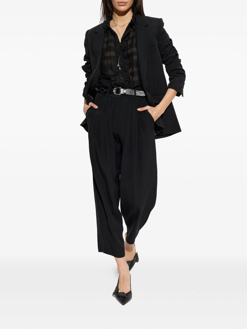 Isabel Marant Black Feray Tailored Notched Jacket