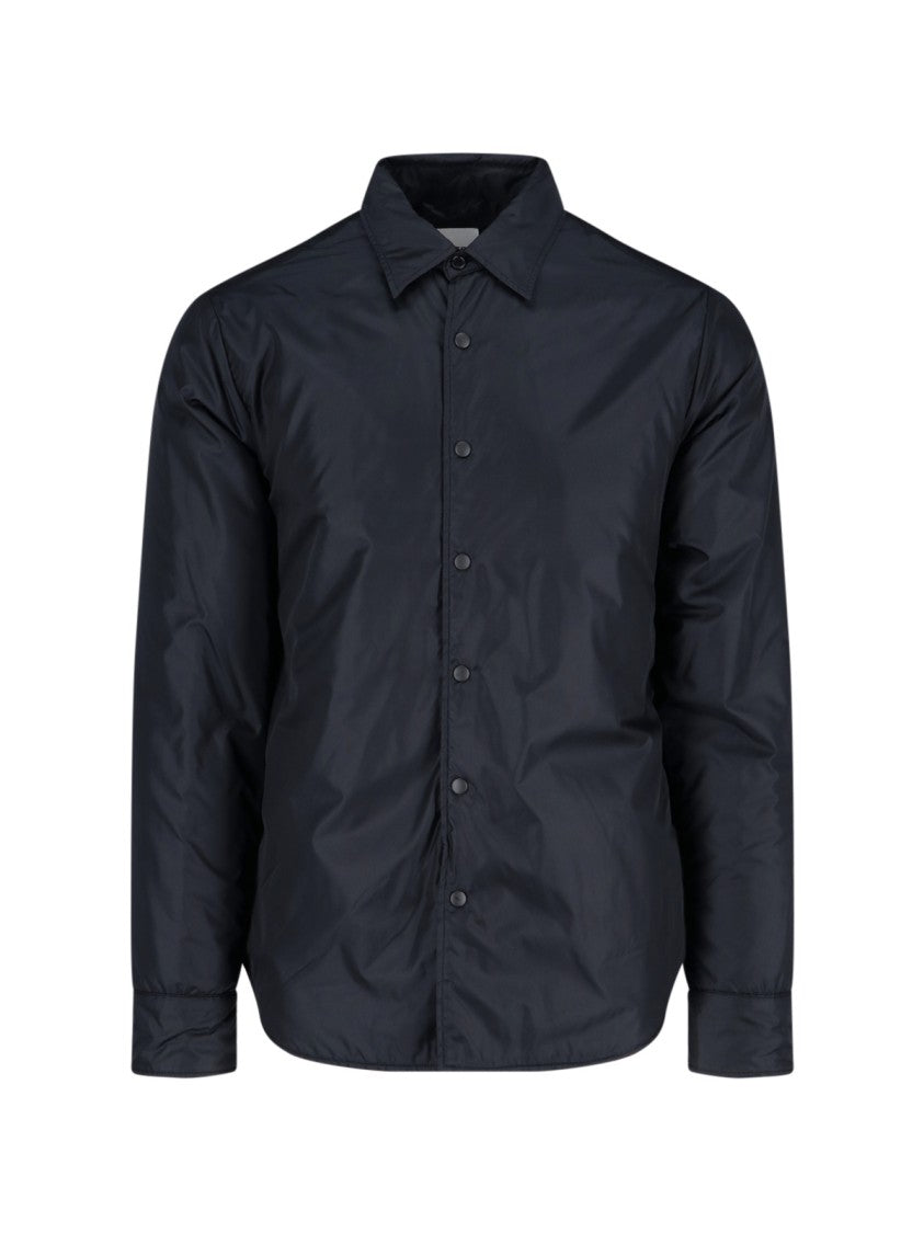 Aspesi Tailored Black Shirt With Modern Finishing Touches