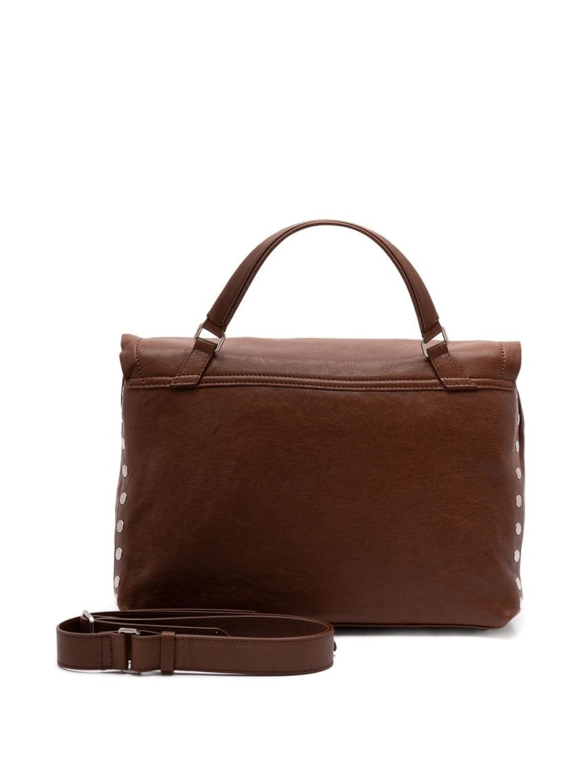 Zanellato Rectangular Calfskin Handbag With Detachable Strap