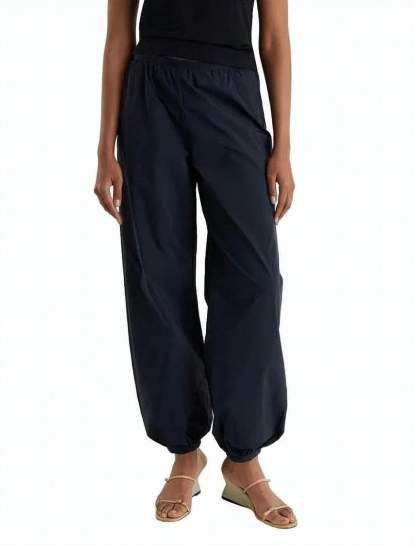 Paloma Wool Straight-Leg Silk Trousers With Gathered Cuffs