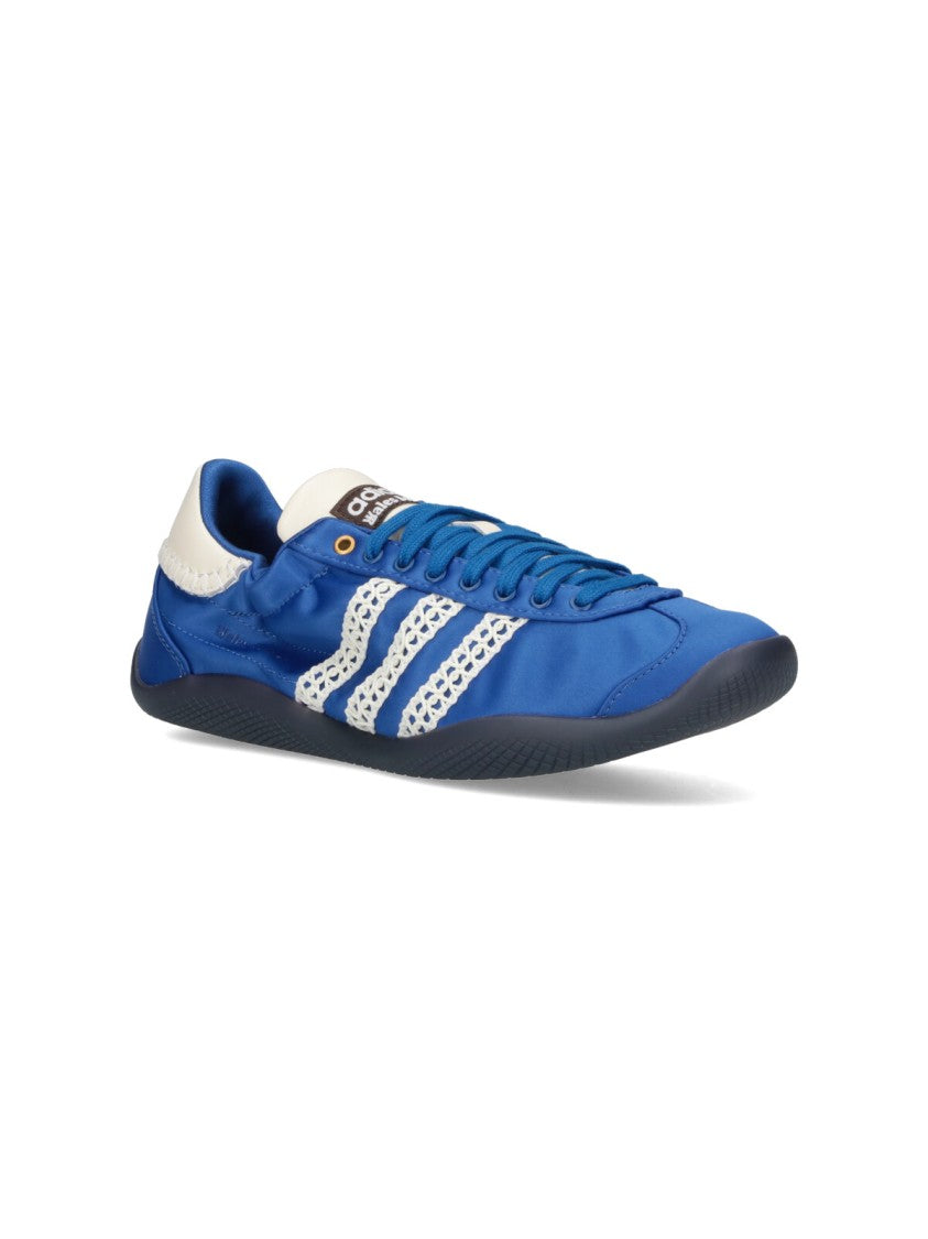 Adidas X Wales Bonner "Kalintha" Sneakers, In Blue Fabric, Round Toe