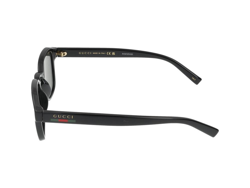 Gucci Black Injected Frame Rectangular Sunglasses