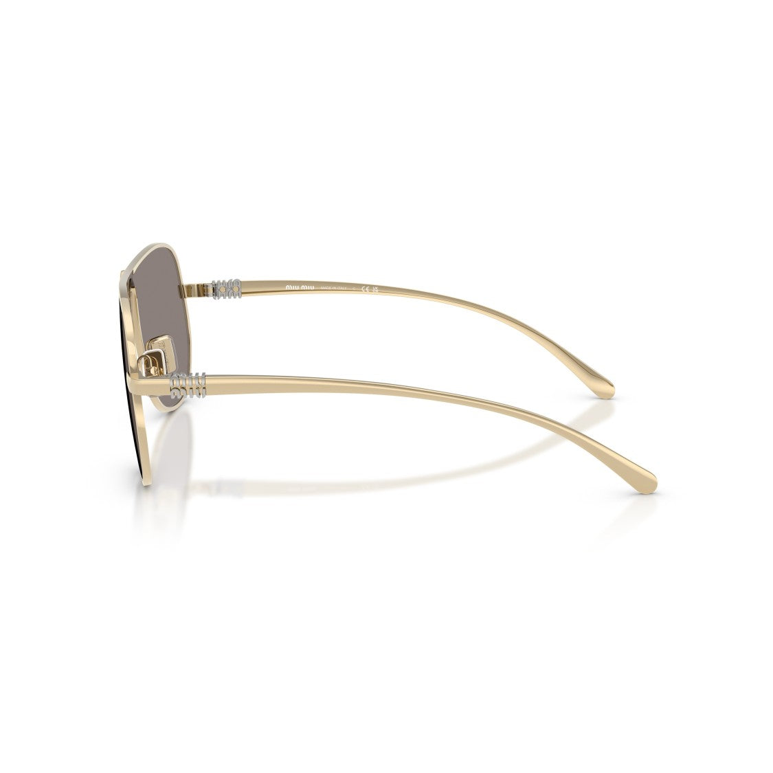Miu Miu 0Mu A56s Gold Aviator Sunglasses