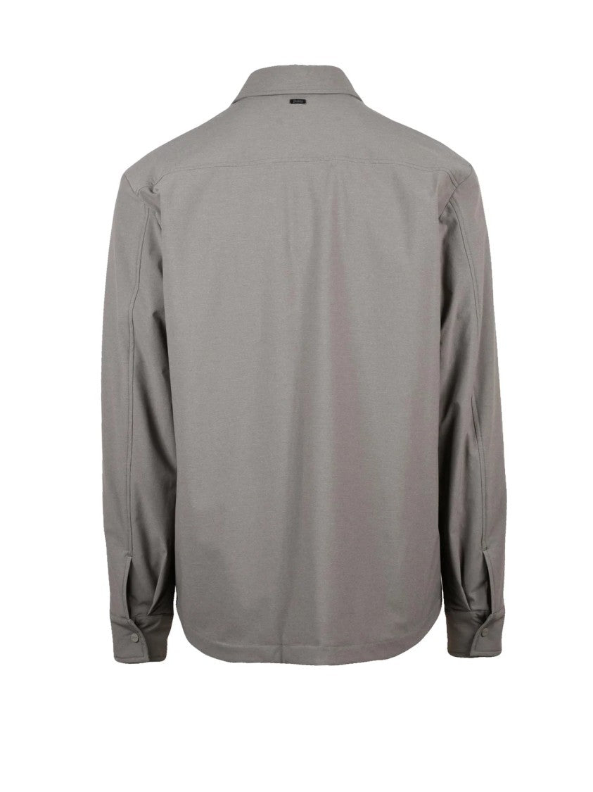 Herno Resort Resort Shirt Jacket With Clean Snap Closure And Lined Interior