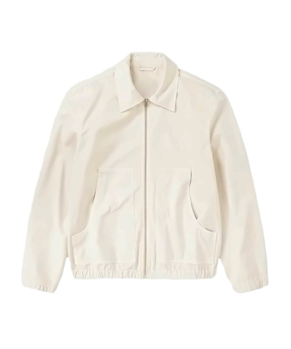 Closed Front-Zipper Casual Jacket With Classic Collar
