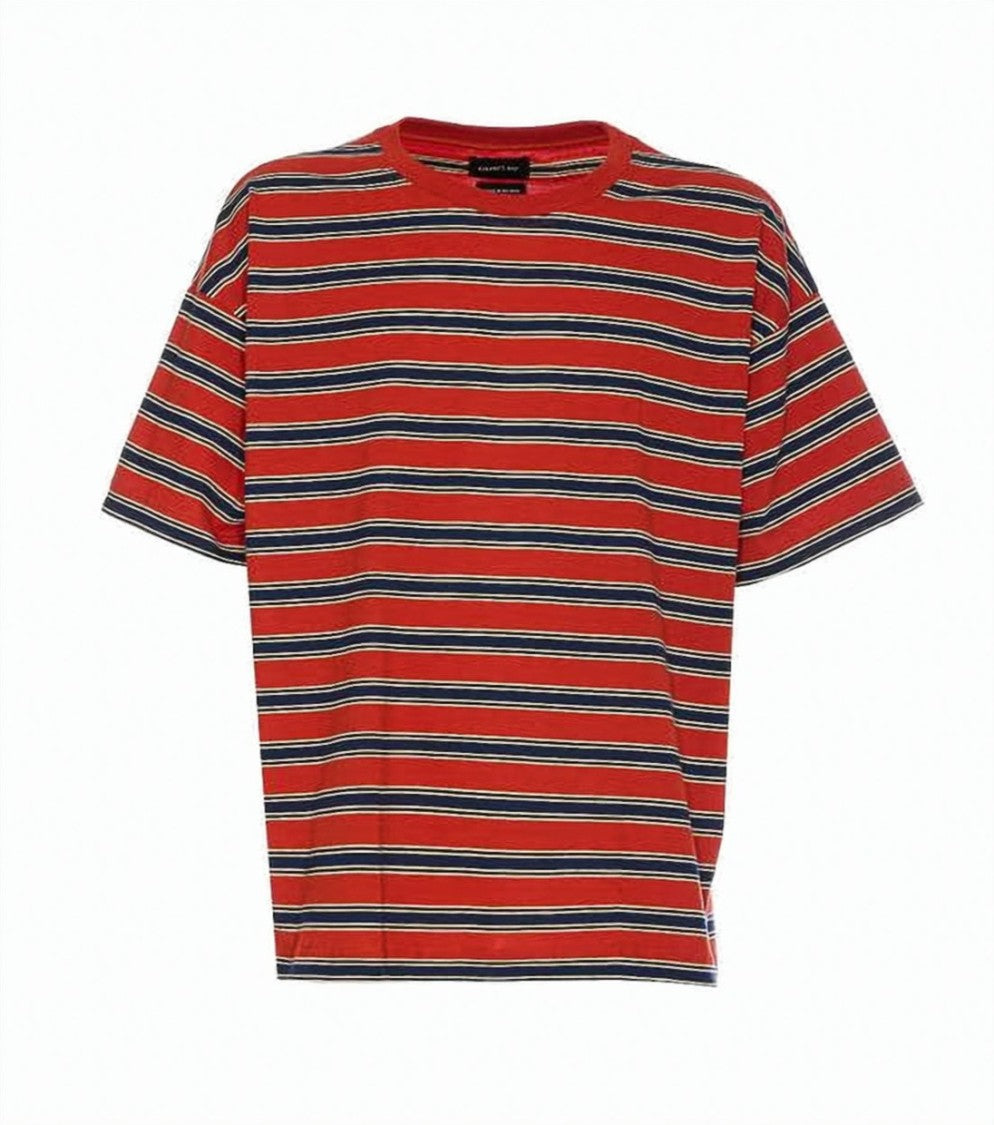 Howlin Short-Sleeved Striped T-Shirt With Classic Neckline
