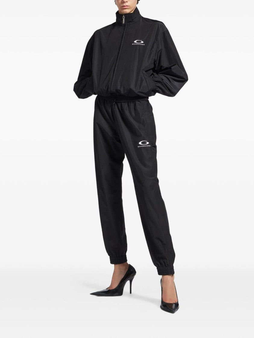 Balenciaga Black Tracksuit Relaxed Fit Logo Pants
