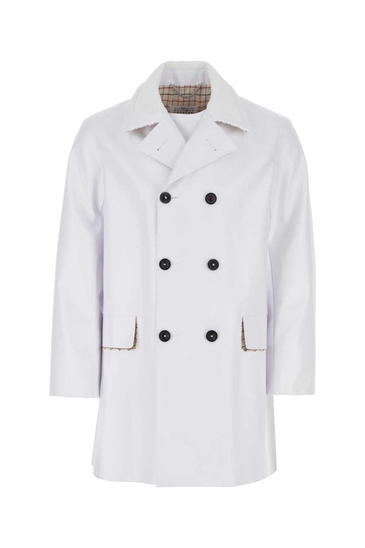 Maison Margiela Chalk Pvc Trench Coat