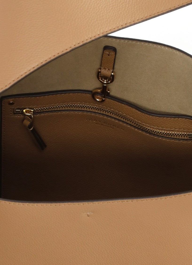 Tory Burch Small Slouchy Leather Hobo Bag With Gold-Tone Accents