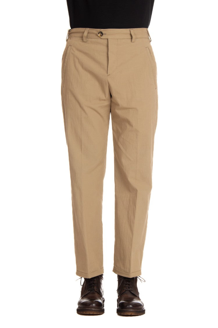 Pt Torino Winter Poplin Trousers The Writer Line