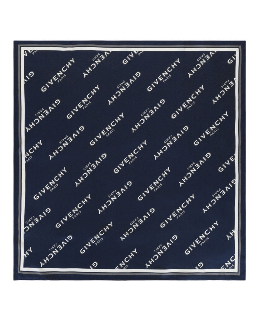 Givenchy Shadow Square Scarf In Silk