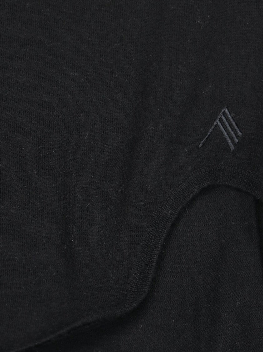 The Attico Asymmetric Mini Dress – Black