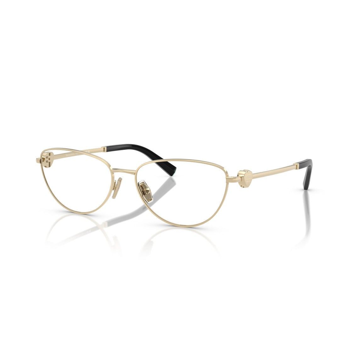 Tiffany & Co. Gold-Toned Cat-Eye Eyeglasses With Heart Accents