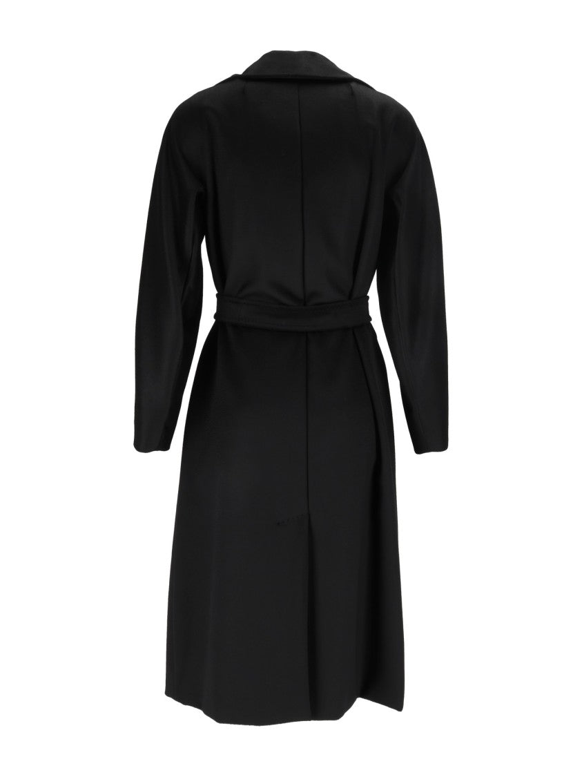 Max Mara Black Resina Belted Coat