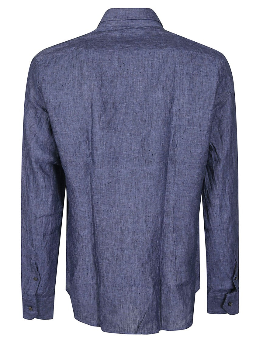 Orian Textured Linen Slim Shirt