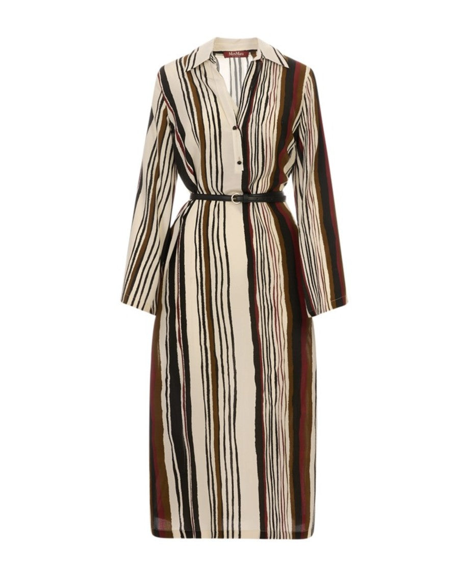 max mara maxi dress Studio Abito Donna Mstvanesio 2616221112650 002 Mattone Rosso (2) / 40 77026L032-BLUMAFLORAL notch and drawstring to Color:Hibiscus Red Winter Bridesmaids Dresses -