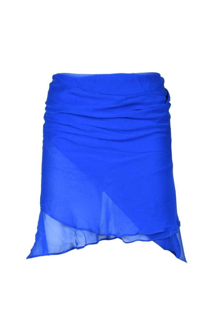 Laquan Smith Pareo Skirt - Blue