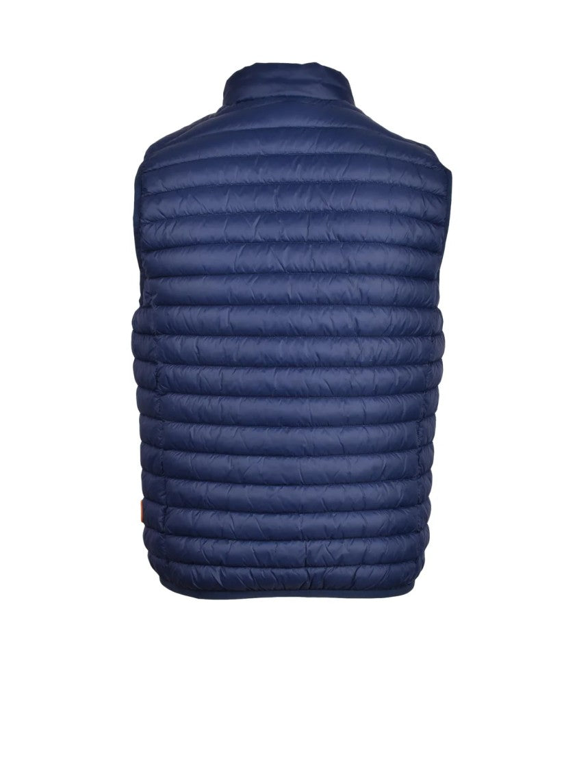 Save The Duck Blue Lightweight Quilted Nylon Vest