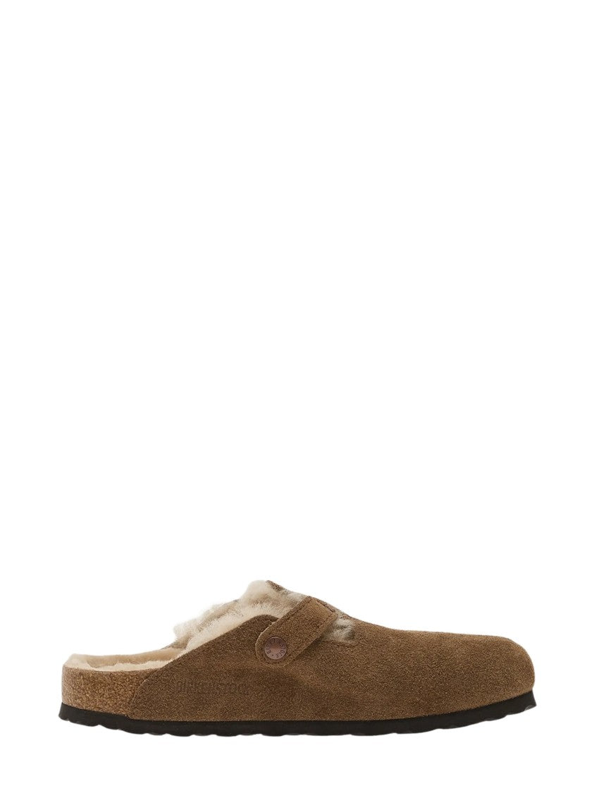 Birkenstock Boston Shearling-Lined Suede Clogs