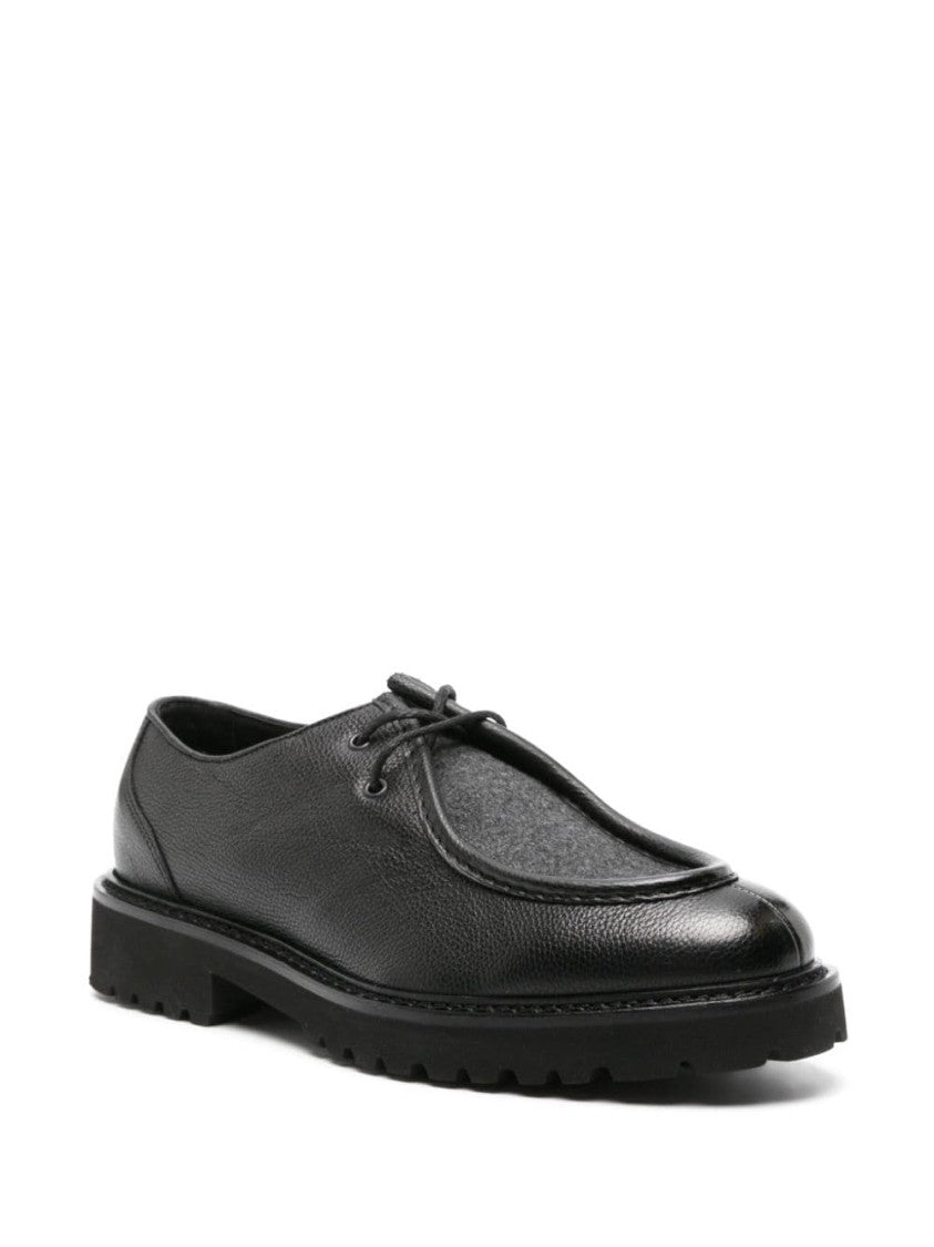Doucal's Nero Derby Shoes
