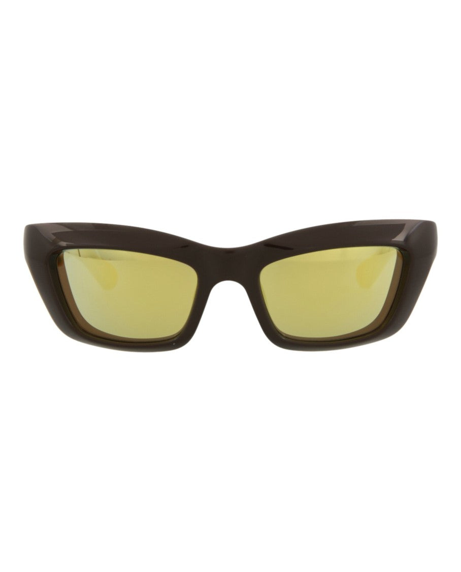 Bottega Veneta Square-Frame Injection Sunglasses