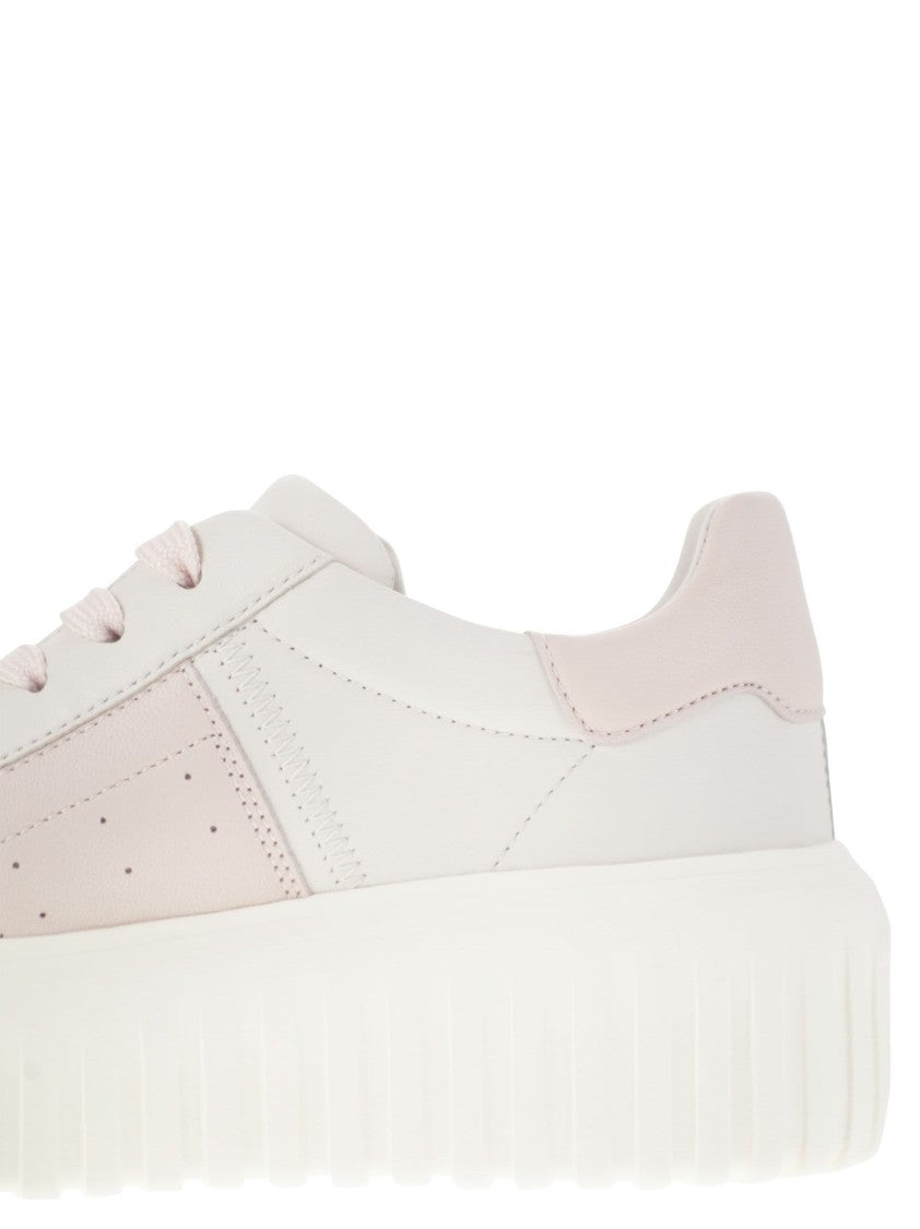 Hogan H-Stripes Trainers With Side Band