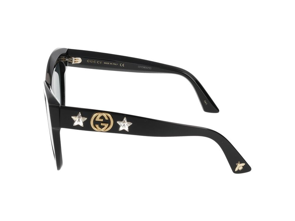 Gucci Sunglasses Gg0208s 001 Black Black Grey 49/28/140