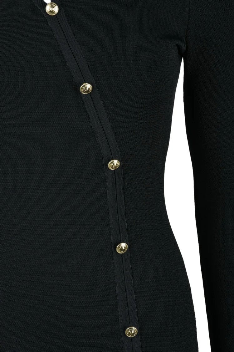 Versace Jeans Couture Long Knit Dress - Black