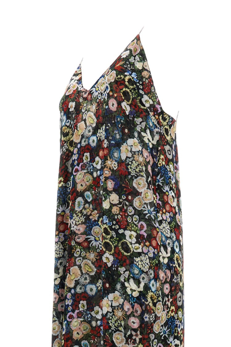 Khaite Maxi Silk Dress With Wide Neckline