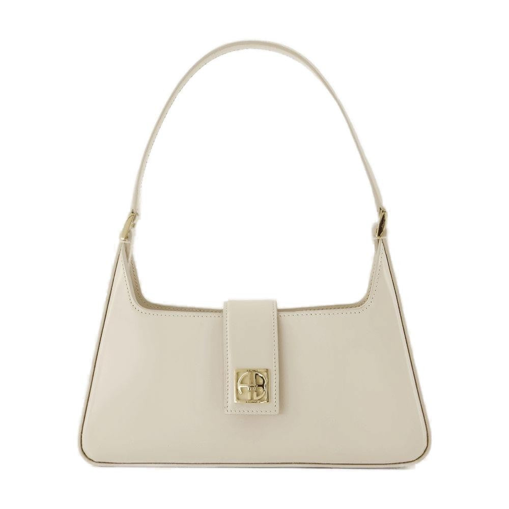 Anine Bing Lou Shoulder Bag - Leather - White