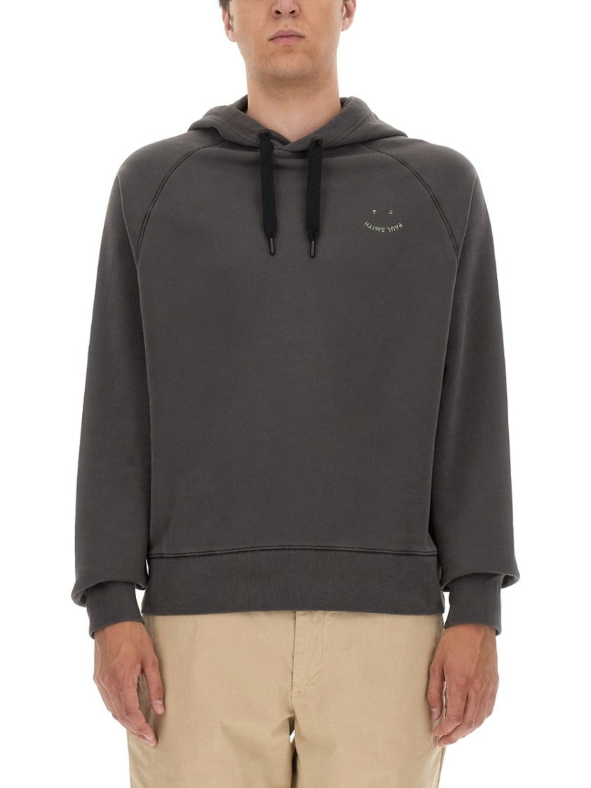 Ps Paul Smith Grey Organic Cotton Sweatshirt