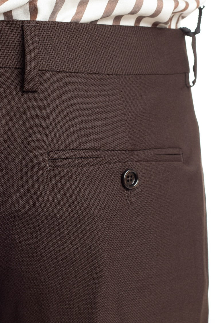 Lardini Relaxed Fit Trousers With Front Pleats