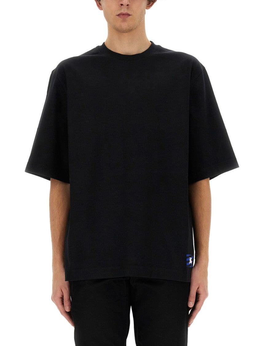 Burberry Ekd Patch T-Shirt In Soft Cotton