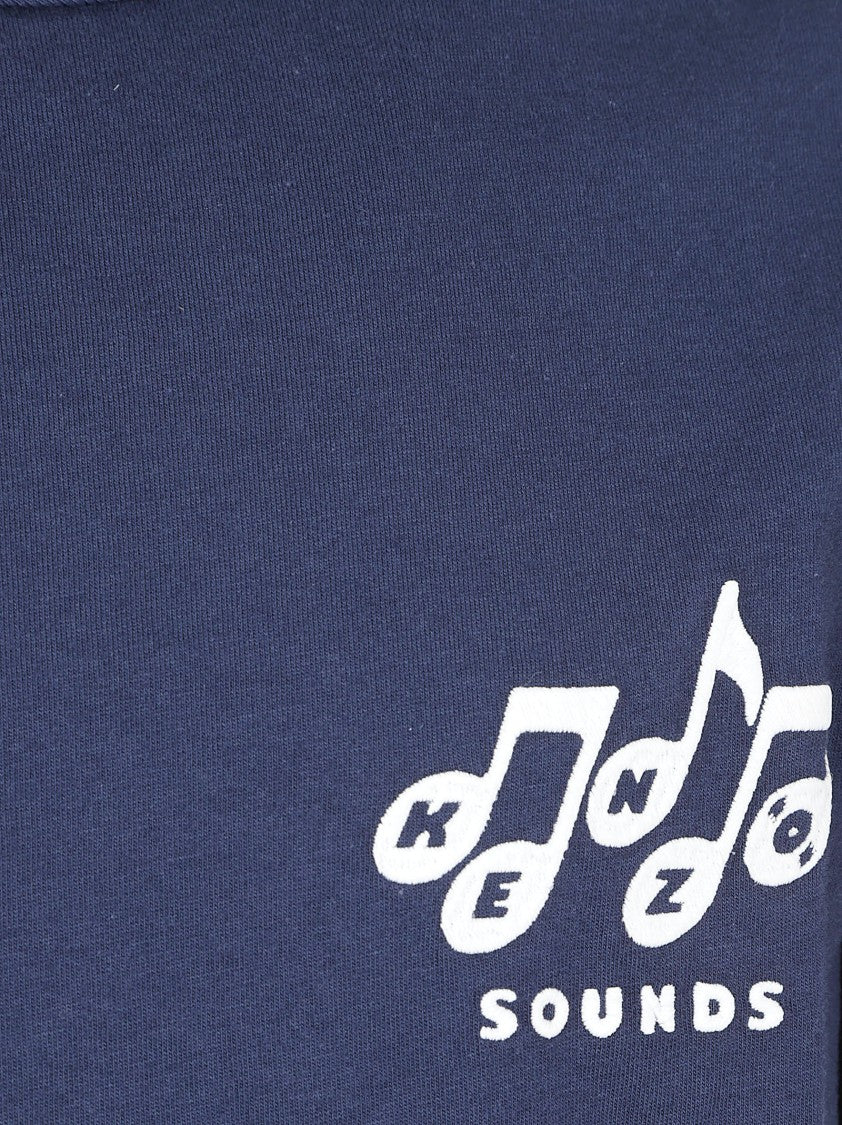Kenzo Minimalistic Crew Neck T-Shirt With Graphic Detail