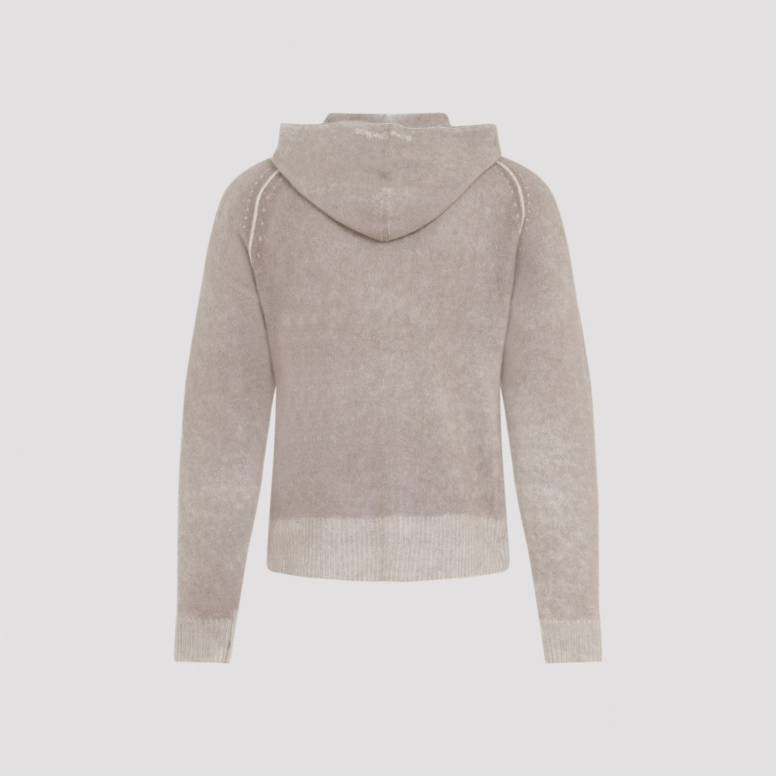 Acne Studios Beige Wool Full Zip Cardigan