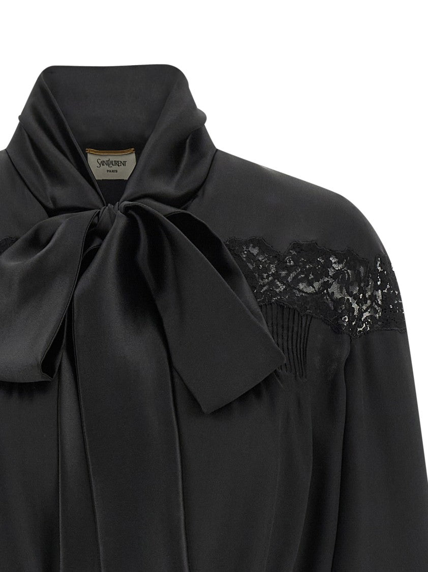 Saint Laurent Lace Silk Shirt