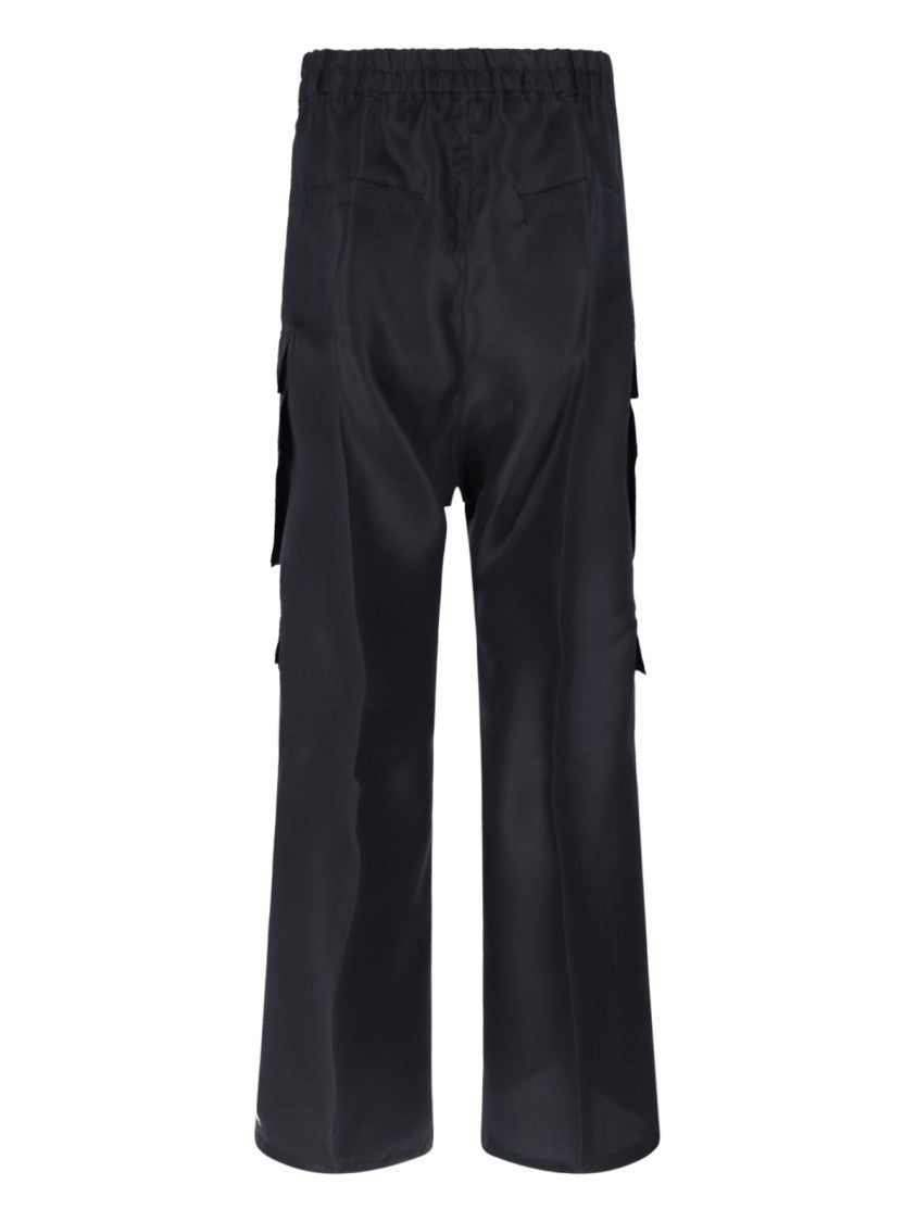 Rick Owens "Cargobelas" Straight-Leg Pants – Black