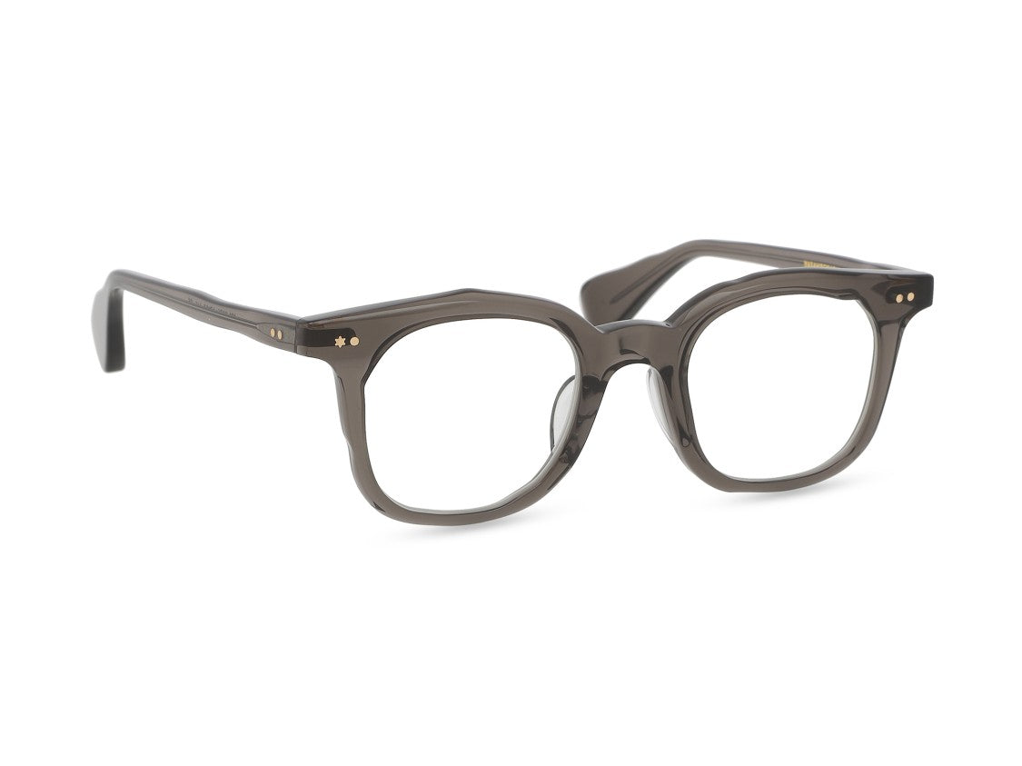 Masahiro Maruyama Smoky Grey Mm-0025 Translucent Square Eyeglasses