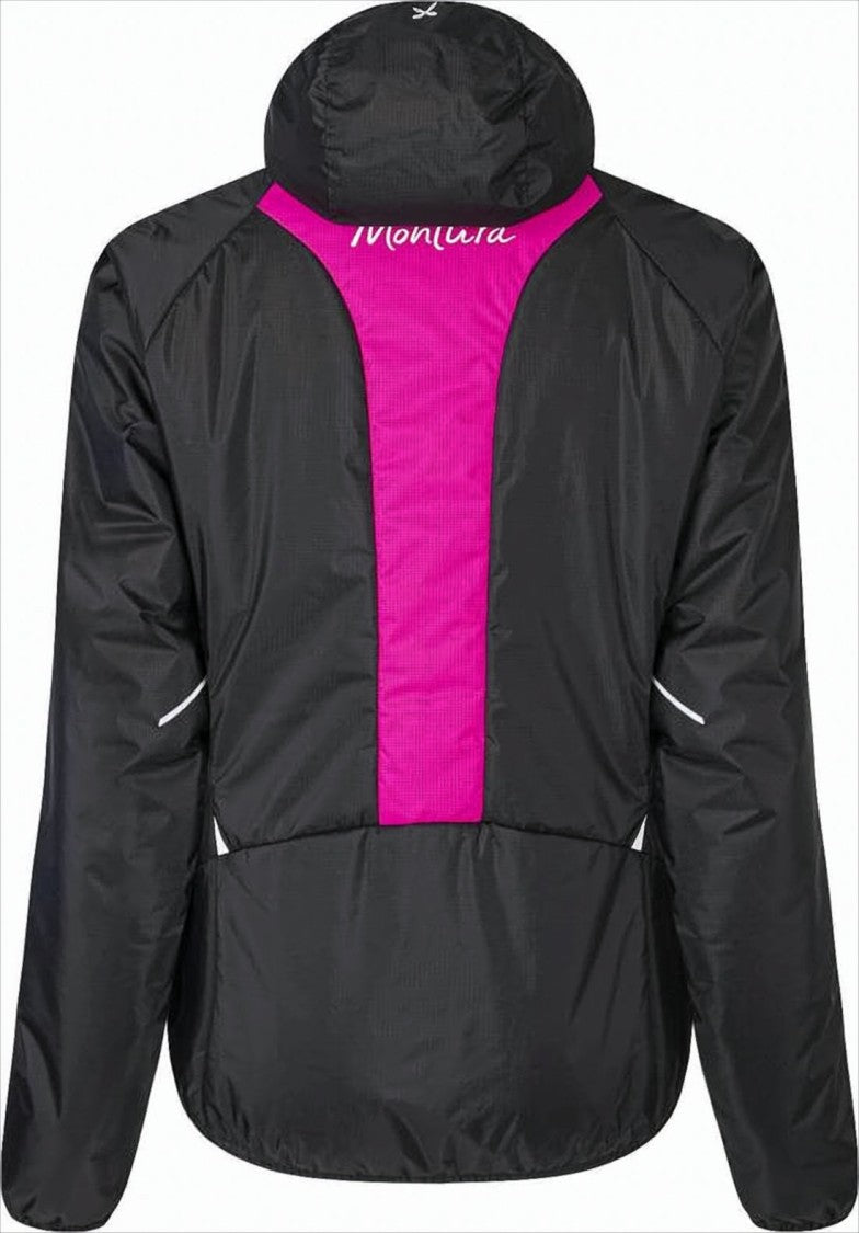 Montura Sporty Black Jacket With Vibrant Magenta Accents