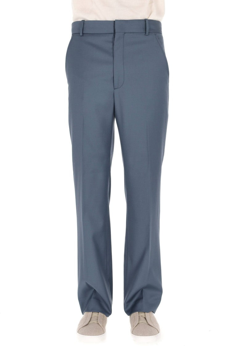 Kenzo Straight Tailored Virgin Wool Pants
