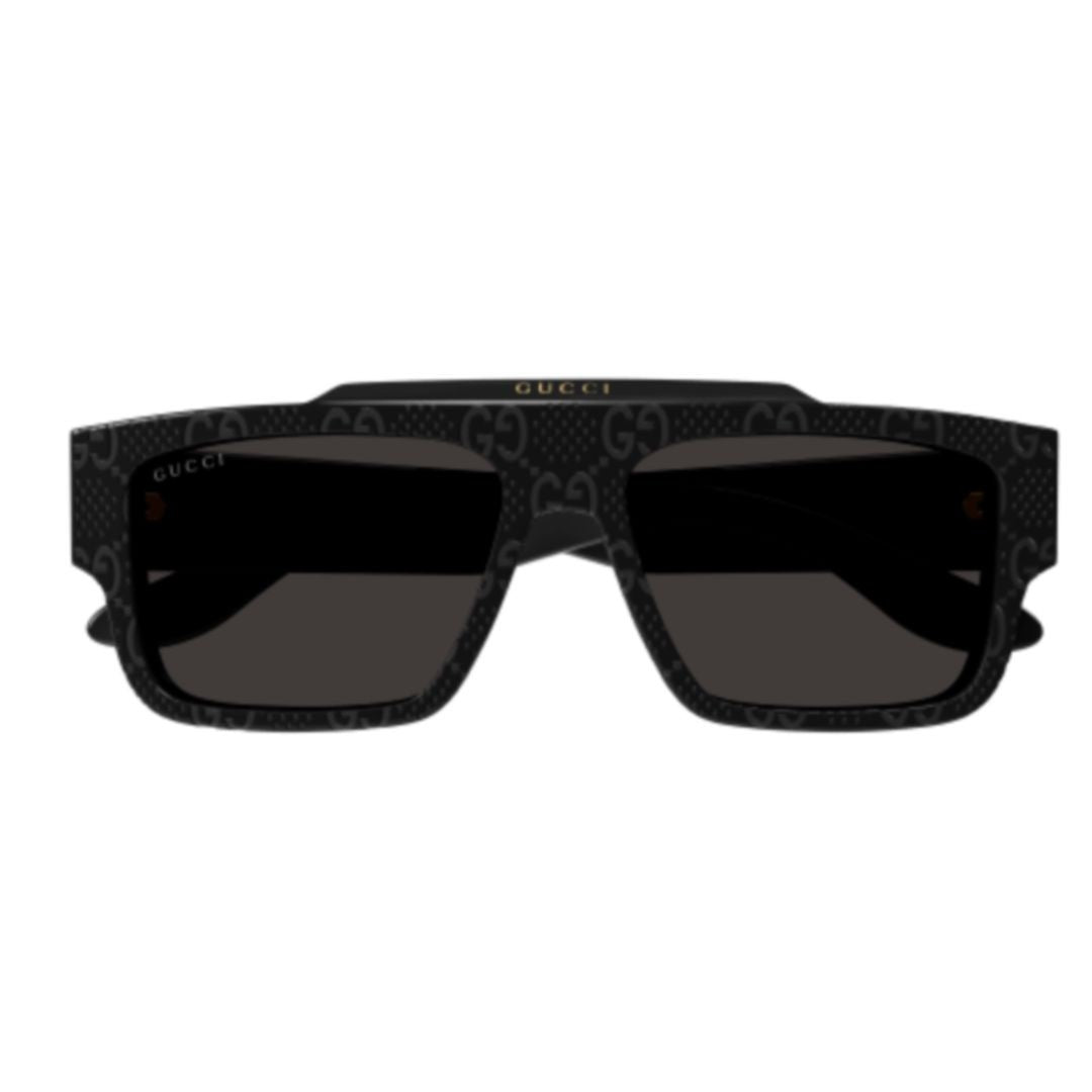 Gucci Gg1460s Embossed Pattern Rectangular Sunglasses