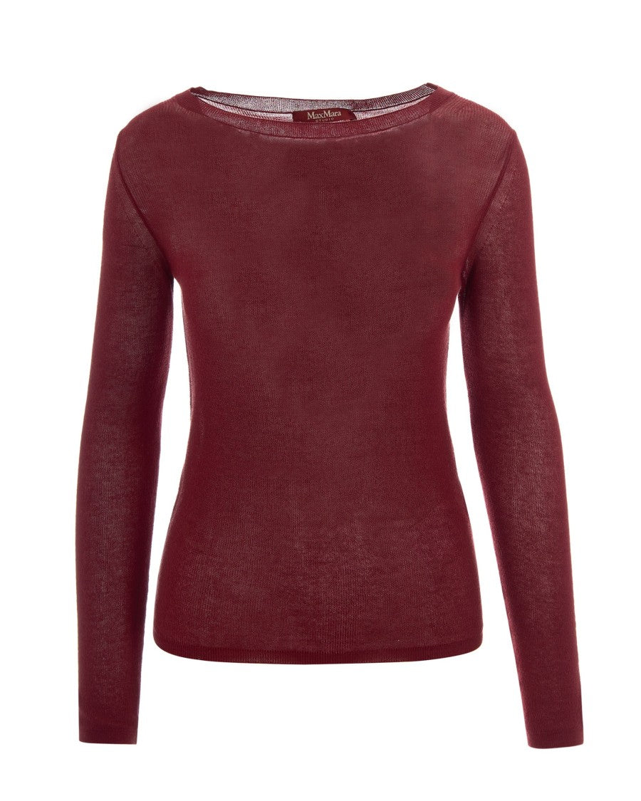 Max Mara Fitted Ballerina-Style Knit Top With Delicate Corn Stitch