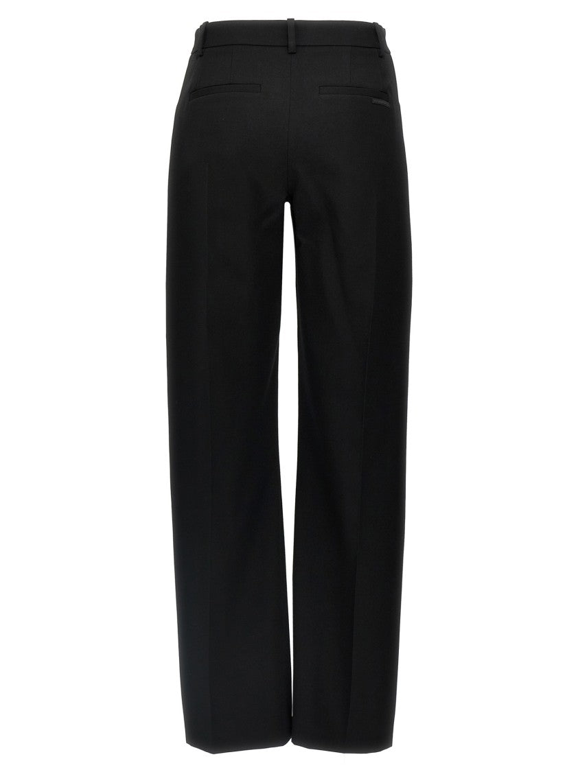Alexander Wang Arched Leg Wool Pants With Tailored Silhouette