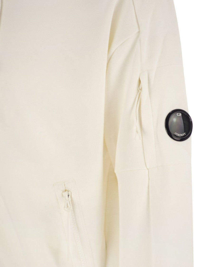 C.P. Company Sweatshirt With Zip, Hood And Lens