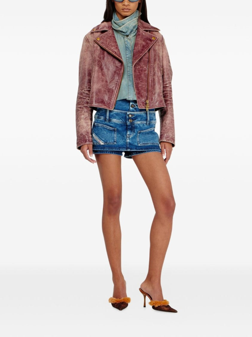 Diesel High-Waisted Mini Denim Skirt