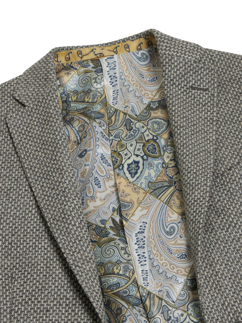 Etro Single-Breasted Wool Blazer