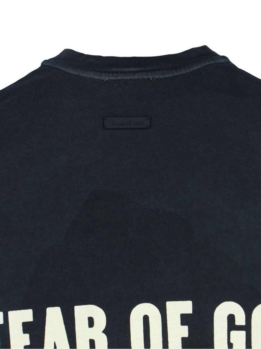 Fear Of God "Disciples" T-Shirt, In Black Cotton, Crew Neck