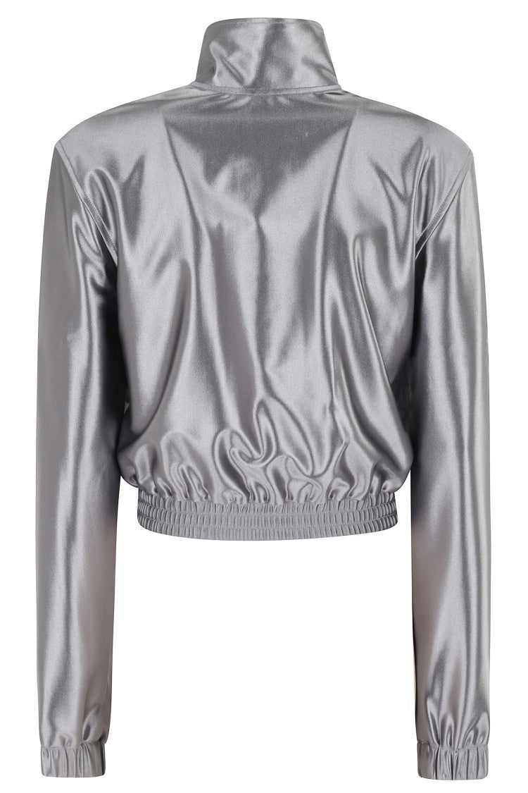 T By Alexander Wang Shrunken Zip Up Sweatshirts